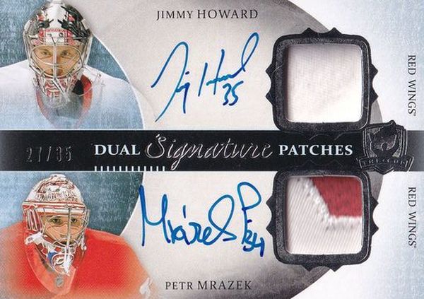 AUTO patch karta HOWARD/MRÁZEK 13-14 UD The CUP Dual Signature Patches /35